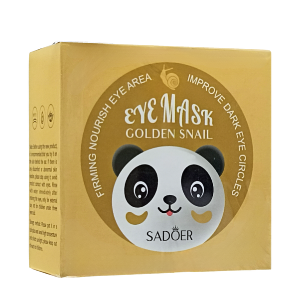Патчи под глаза от темных кругов Sadoer Golden Snail с муцином улитки 60 шт (SD98436) SD98436 фото