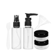 Дорожній набір ємностей для косметики WH Travel Bottles Set 4 шт. , Чорний 8808 фото 1