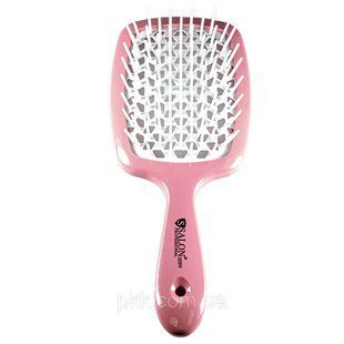 Щітка для волосся Salon Professional продувна 20 см SP0099 SL, Рожева з білим SP0099 SL фото