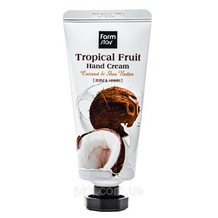 Крем для рук FarmStay Tropical Fruit Coconut & Shea Butter пом'якшуючий 50 мл FS 4492 фото