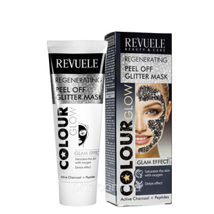 Маска-пилинг для лица восстанавливающая Revuele Color Glow Regenerating Pell-Off Glitter Mask 5060565100862 фото