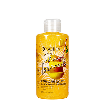 Гель для душу з блискітками Soika Shower Lemonade "Освіжаючий апельсин" 300 мл SK 5816 фото