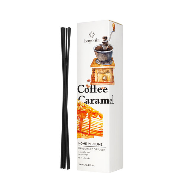 Аромадиффузор для дома Bogenia Coffee & Caramel парфюмированный BG360.007, 100 мл