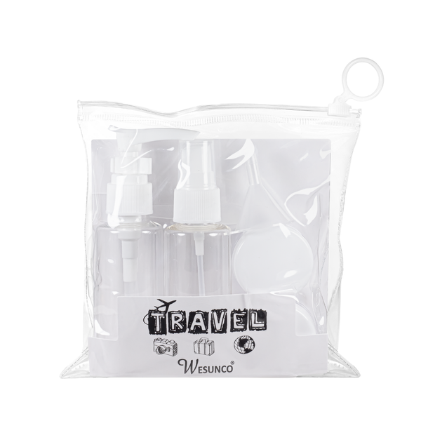 Дорожный набор емкостей для косметики WH Travel Bottles Set 4 шт. Белый 8808 фото