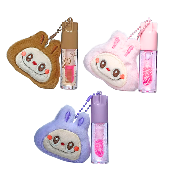 Набір проявних блисків-тінтів для губ Mlumdo Lip Gloss з брелоком (3 шт в асортименті) GZ8010758 фото