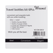 Дорожный набор емкостей для косметики WH Travel Bottles Set 4 шт. Белый 8808 фото 3