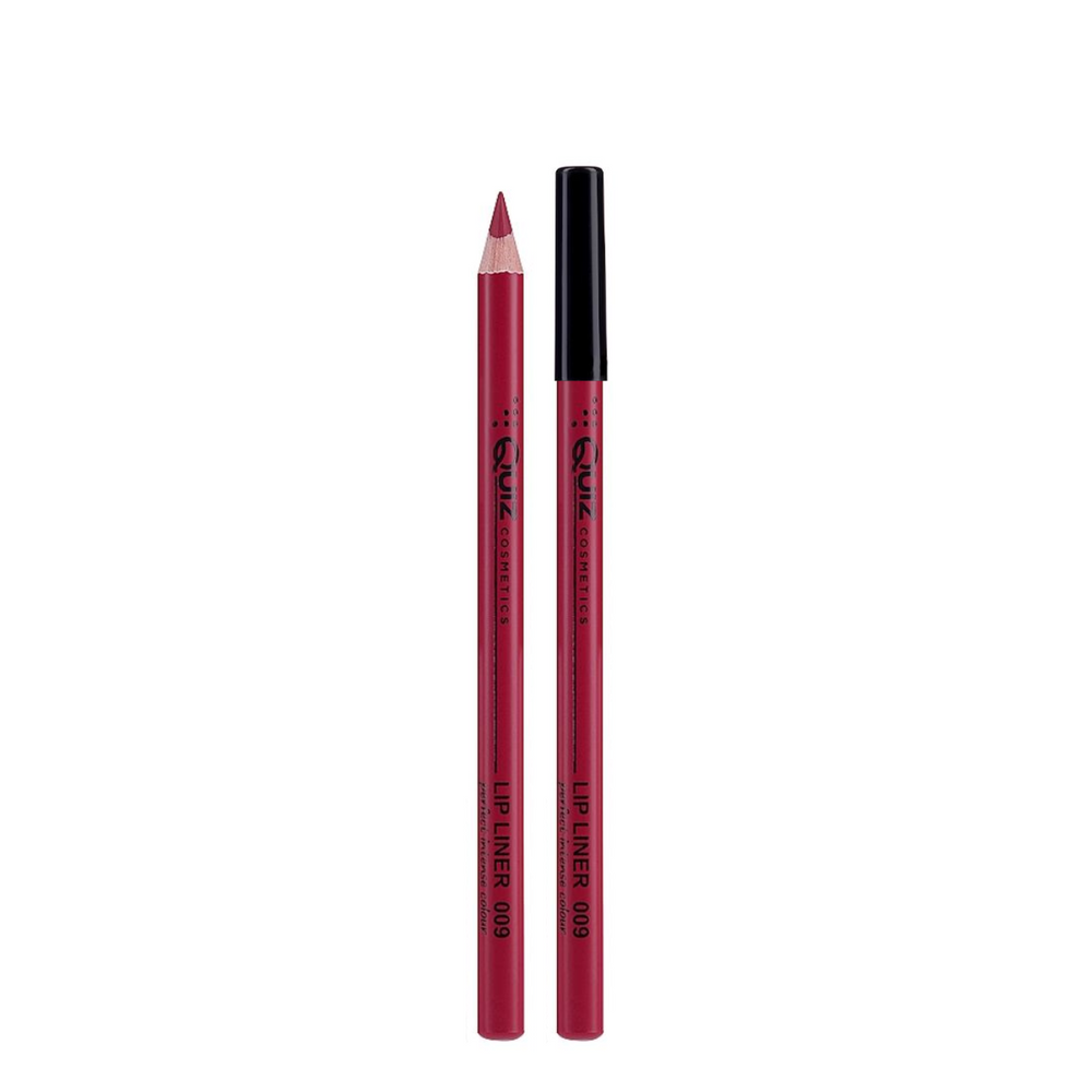Карандаш для макияжа губ Quiz Cosmetics деревянный, 09 Red QZ 8340 фото