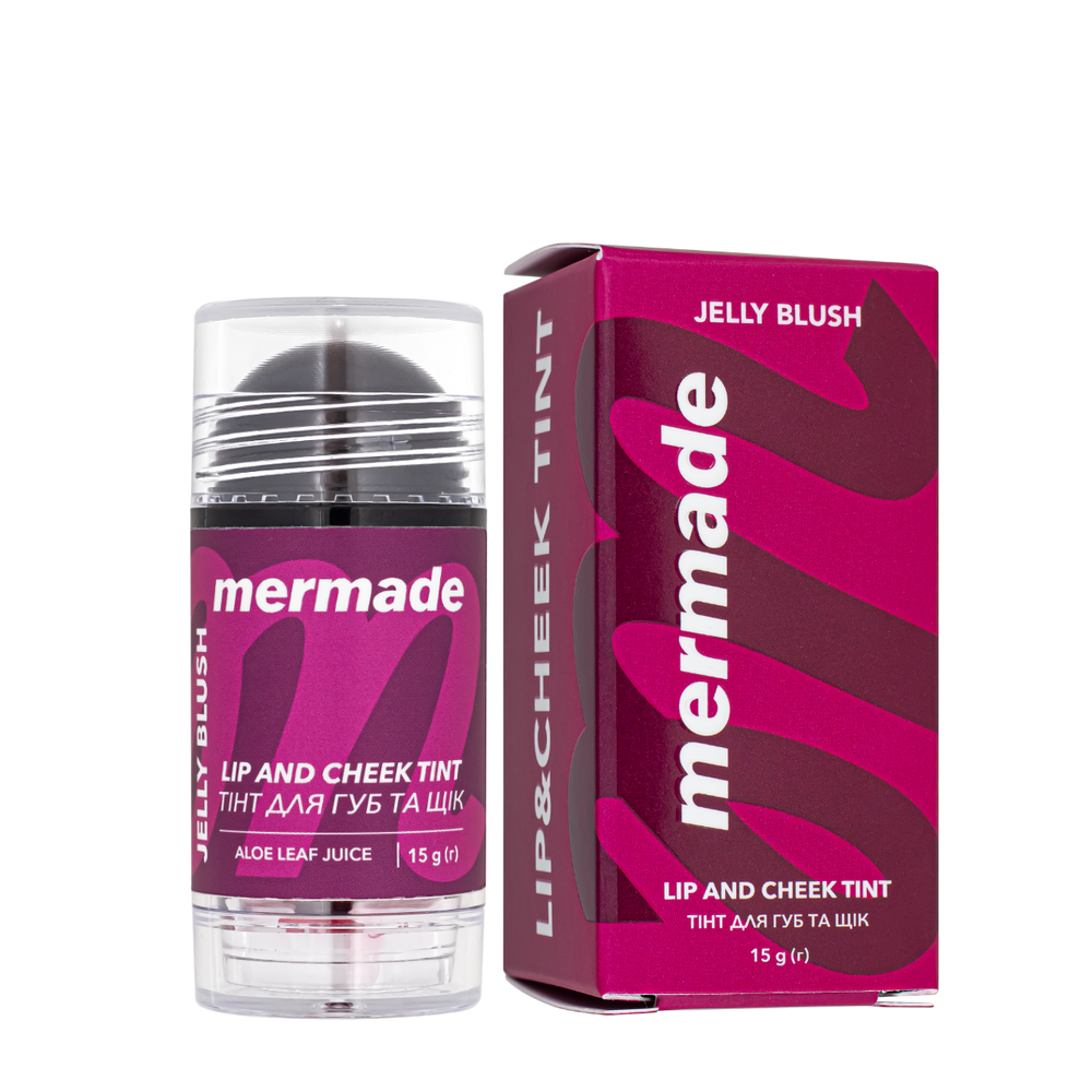 Стійкі рум&rsquo;яна-тинт і блиск для губ Mermade Jelly Blush, 15 г MRLT001 фото