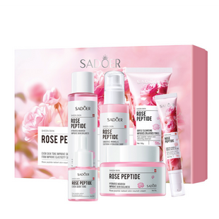 Подарунковий набір косметики для обличчя Sadoer Rose Peptide 6 шт SD87638 фото