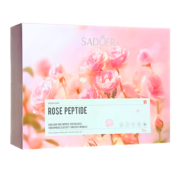 Подарунковий набір косметики для обличчя Sadoer Rose Peptide 6 шт SD87638 фото