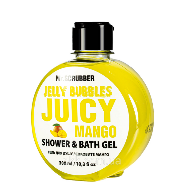 Гель для душу Mr Scrubber Jelly Bubbles Juicy Mango Shower & Bath Gel манго 300 мл Mr 0028 фото