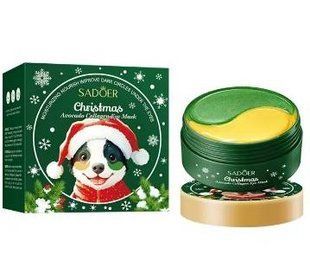 Патчі під очі Sadoer Christmas з колагеном та авокадо 60 шт SD91253 фото