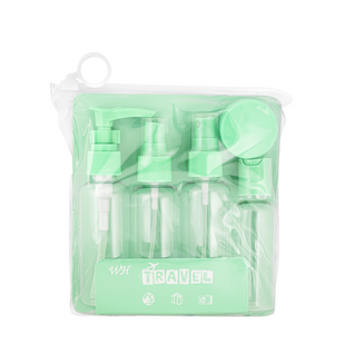 Дорожный набор из 5 емкостей для косметики WH Travel Bottles Set 24-393, Салатовый 24-393 фото