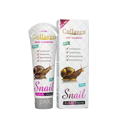 Cкраб для обличчя Collagen Snail Scrub Cream Deep Cleasing 150 мл PM6912 PM6912 фото