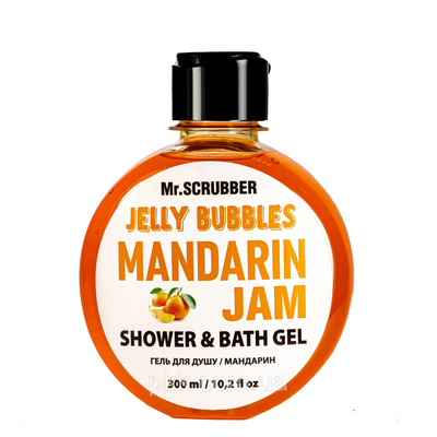 Гель для душа Mr Scrubber Jelly Bubbles Mandarin Jam Shower & Bath Gel мандарин 300 мл Mr 0026 фото