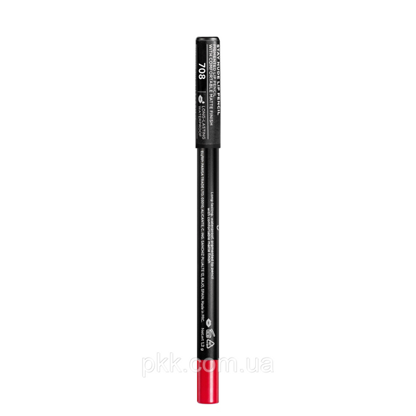 Карандаш для губ Parisa Cosmetics гелевый № 708 Красный EP-7273 фото