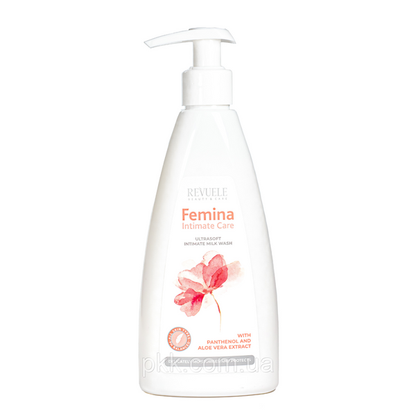 Молочко для інтимної гігієни Revuele Femina Intimate Care Ultrasoft Intimate Milk Wash ультрам'яке 250 мл 5060565102873 фото