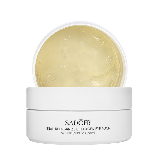 Омолаживающие патчи для кожи вокруг глаз Sadoer Snail Reorganize Collagen Eye Mask SD 93547, 60 штук SD 93547 фото